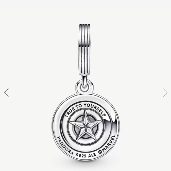 Marvel The Avengers Captain America Shield Dangle Charm - Picture 4 of 5